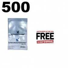 500 COS Crystal Clear Silver Age Thick Comic Book Bags Sealable Flap **1-3 DAYS picture
