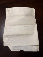 1920 Pennsylvania RR Freight Bill & Scotia PA School Plastering Archive picture