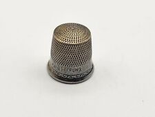Vintage Sterling Silver Thimble Size 11 Etched Scroll Pattern - 2.0g picture