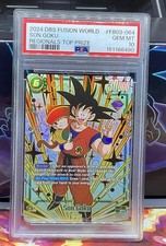 2024 Dragonball Super Son Goku Fusion World Regionals Top Prize #FB03-064 PSA 10 picture