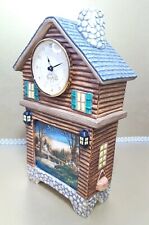 The Bradford Exchange Mint Table Clock Terry Redlin Summer Plate Collectible picture