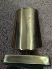 Vintage MCM Brass Eyeglass Holder Stand  Desk Organizer 5.5” DAD Engraved picture
