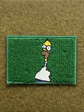   Homer Into The Bushes Embroidered Morale Patch Chenille The Simpsons Hook/Loop picture