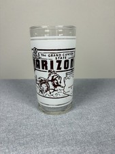 Vintage Hazel Atlas Arizona The Grand Canyon State Souvenir Frosted Glass picture