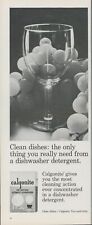1966 Calgonite Dishwasher Detergent Glass Grapes Spotless Vintage Print Ad L8 picture