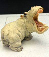 Leisure 1994 Made in USA Hippopotamus Figurine Open Mouth Sculpture picture