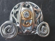 Pandora Disney 100th Anniversary Cinderella Enchanted Carriage Charm  14kt  picture