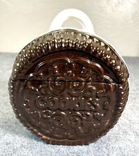 Vintage Ceramic Cookies Themed Cookie Jar 9.5