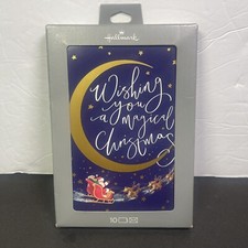 Hallmark “Wishing You A Magical Christmas” 10 Pack Of Christmas Cards Rare Set🎄 picture