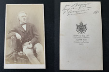 Alophe, Paris, Historien Adolphe Bossert Vintage cdv albums print.Adolphe Bos picture