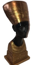 Pretty Rare 14” Statue Sculpture Figurine Nefertiti Egyptian Pharaoh  picture