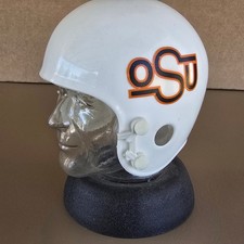 Vintage OSU Oklahoma State Cowboys Helmet Coin Bank NCAA 7” Plastic Rare HTF picture
