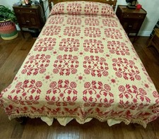 Vintage Bates Newport Eagle  Jacquard Woven Full/Queen Bedspread [112’ X 90’] picture