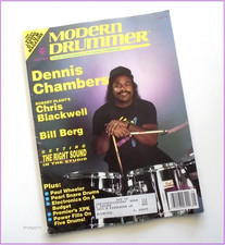 MODERN DRUMMER - May 1989 - DENNIS CHAMBERS + Chris Blackwell & Bill Berg picture