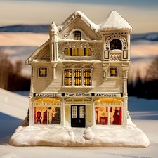 Hawthorne Village Norman Rockwell Christmas Village 7 Arts Gifts and Antiques picture