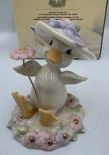 Lenox - Springtime Tumble Spring Duck Retired Porcelain Figurine NOS Easter picture