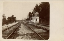 Panhandle Railroad Tower MCDONALD PA Washington County RPPC Photo Postcard COPY picture