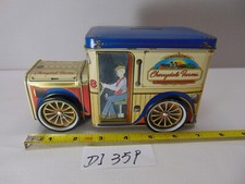 Vintage Tin Cherrydale Farms Truck Toy Bank with Turning Wheels picture