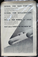 Vintage British Petroleum BP Oil Art Deco Print Magazine Ad approx 9.75