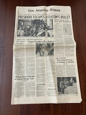 SARA JANE MOORE LA Times Newspaper Gerald Ford Assassination Attempt 9 23 75 picture