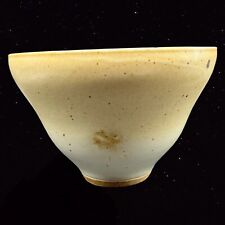 Vintage Hand Thrown Clay Art Pottery Signed Bowl Dish Glazed 5”T 7”W picture