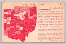 K66/ Columbus Ohio Postcard c1910 Anti-Saloon League Map W. B. Wheeler153 picture