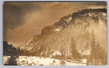 1916 RPPC HAMILTON, MT MOUNTAIN, TO BROCKMAN ATCHISON KS PHOTO Postcard P57 picture