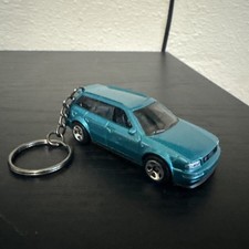 Audi Avant RS2 Turquoise Keychain 1:64 Diecast Hot Wheels Matchbox Gift picture