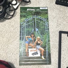 Vintage 1985 STIHL Power Tools Advertising Wall Calendar Dealer Promo Rare picture