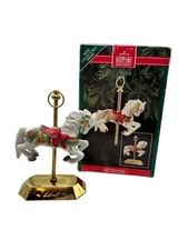 Hallmark Keepsake Ornament 1992 Tobin Fraley Carousel Horse w/ Stand & Box picture