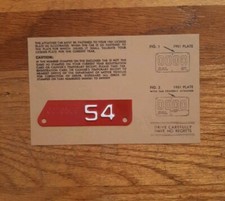 1954 RESTORED California YOM Motorcycle License Plate Metal Corner Tag For 1951 picture