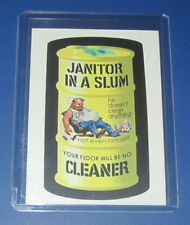 2005 LOST WACKY PACKAGES 1st SERIES STICKER JANITOR IN A SLUM JUDLOW BACK picture