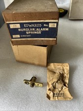 VINTAGE Edward’s Closed Circuit Door Spring Burgalar Alarm Springs Electrical picture