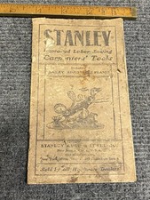 Rare Vintage Stanley Carpenters Tools 18 Page Booklet 1898-1900 Original picture