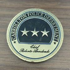 Carrollton Police Dept Chief Challenge Coin picture