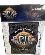NEW Universal EPIC Universe Grand Opening Day Logo • May 22, 2025 Die-Cut Magnet picture