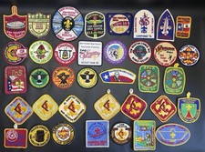 Vintage 1960’s- 90’s BSA Boy Scouts Sam Houston Area Council Patches Lot Of 37 picture
