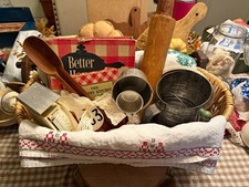 Vintage Country Kitchen Basket – Farmhouse Décor  picture