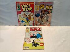Lot of 3 Harvey Classics Comics Yogi Tom & Jerry Popeye 1990’s VINTAGE picture