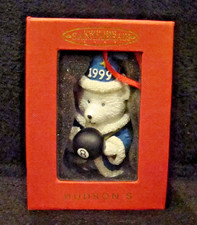 NEW VINTAGE 1999 HUDSON'S SANTA BEAR CHRISTMAS ORNAMENT picture