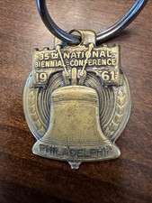 Vintage 1961 Philadelphia Liberty Bell Keychain (Biennial Conference 1935-1961) picture