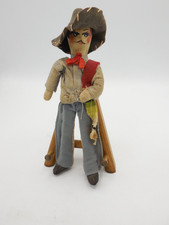 Vintage Mexian Folk Art Doll Man Vaquero 9
