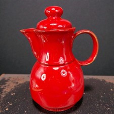 Winterling Keramik Kanne Pottery Red Glaze Teapot Coffee Pot With Lid Marked VTG picture