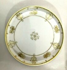 NIPPON, JAPAN: ANTIQUE VANITY DRESSER PERFUME TRAY GOLD BEADED / DOTS DECORATED picture