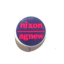 NIXON AGNEW - VINTAGE POLITICAL BUTTON PIN picture