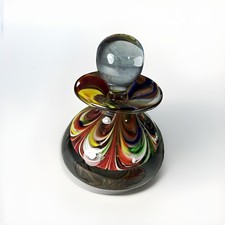 Vintage 1984 Joe Hamon Art Glass Perfume Bottle picture