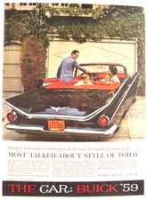 Buick 1959 Vintage Ad Most talked about style of today picture