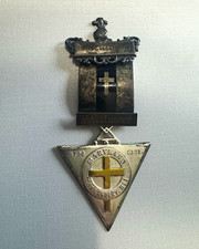 Antique Knights Templar Maryland Commandery No 1 1790-1871 Baltimore Medal picture