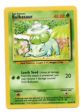 Vintage Bulbasaur - Pokemon Card - 44/102 - Non Holo Foil - Base Set - WOTC 1999 picture