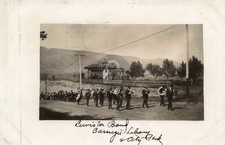Lewiston ID 1909 Lewiston Band & Carnegie Library Idaho RPPC Photo Postcard COPY picture